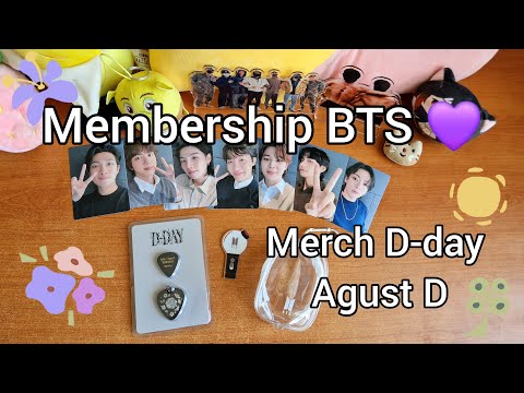 Видео: 🤯Спустя 2 года пришел мерч D-day, и мембершип BTS 🪻 / Unboxing merch D-day and membership BTS 🥳