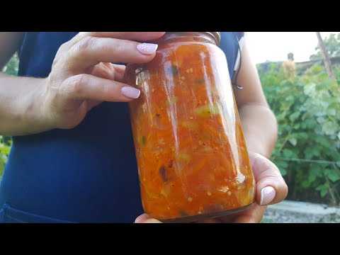 Видео: Заготовки на Зиму! Яблоки с Овощами Рецепт-Салата "Мечта"