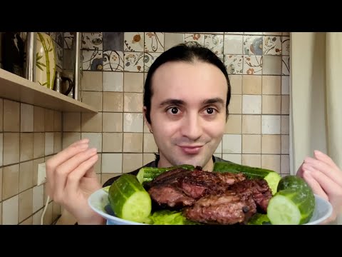 Видео: МУКБАНГ ШАШЛЫК / mukbang barbecue не #асмр