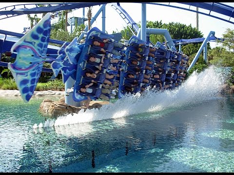 Видео: Русские в Америке #19 - Manta Roller Coaster Sea World Orlando, Florida
