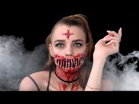 Видео: 🎃Я ПРОБУЮ сделать МАКИЯЖ на ХЭЛЛОУИН 💄 RINA