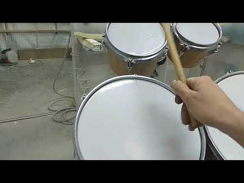 Видео: Реставрация, шпонирование барабанной установки Энгельс. Результат!