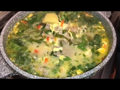 Видео: Готовим "Зеленый борщ" с группой поддержки