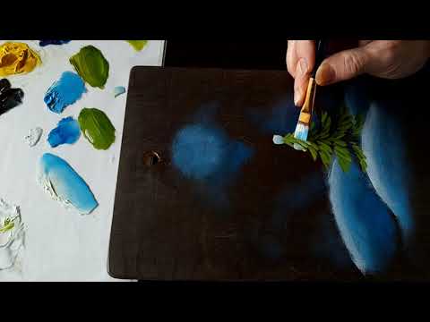 Видео: Зимний пейзаж. Самый  простой вариант.