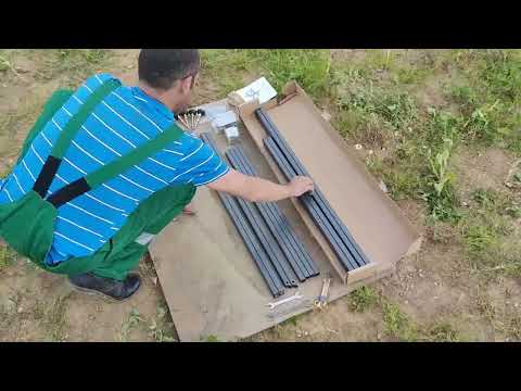 Видео: Приспособление для установки столбов (опор)