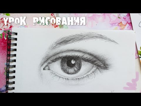 Видео: КАК НАРИСОВАТЬ РЕАЛИСТИЧНЫЙ ГЛАЗ КАРАНДАШОМ?