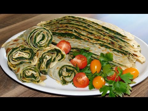 Видео: ЛЕПЁШКИ с ЗЕЛЕНЬЮ  на Сковородке!!!)