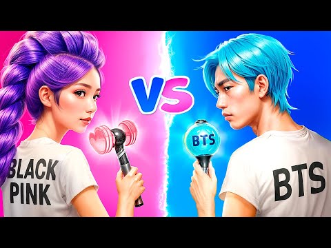 Видео: Фанат BLACKPINK vs Фанат BTS! Как мы стали K-POP айдолами!