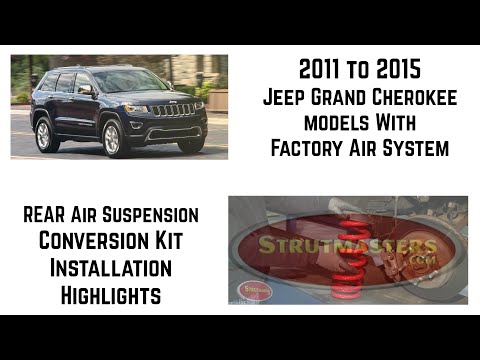 Видео: Основные моменты установки комплекта задней пневматической подвески Grand Cherokee от Strutmasters