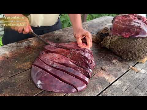 Видео: Тест ножей на мясе. Вектор-2 из стали 9ХС . Русский булат