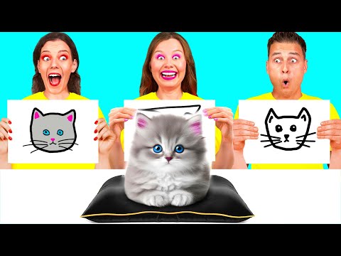 Видео: Кто Лучше Нарисует Предмет, Получит Его | Арт-Челлендж от Fun Teen Challenge