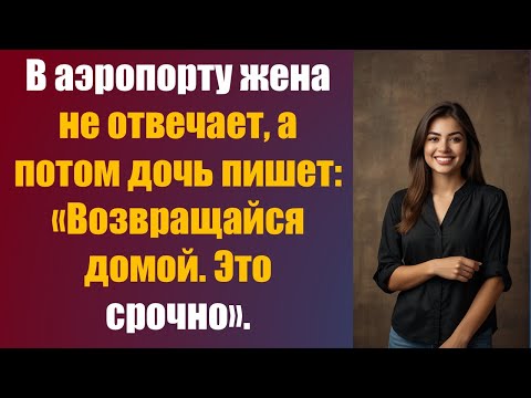 Видео: В аэропорту жена не отвечает, а потом дочь пишет: «Возвращайся домой. Это срочно».