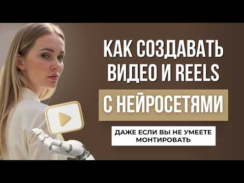 Видео: Как создавать видео и рилс с нейросетями. Нейросети для видеоконтента.