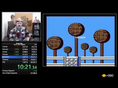 Видео: Mega Man (NES) — скоростное прохождение за 22:15 от Arcus