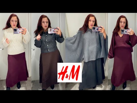 Видео: Н&M что новенького на зиму, бордовый цвет сезона меховой воротник тренд сезона шопинг влог