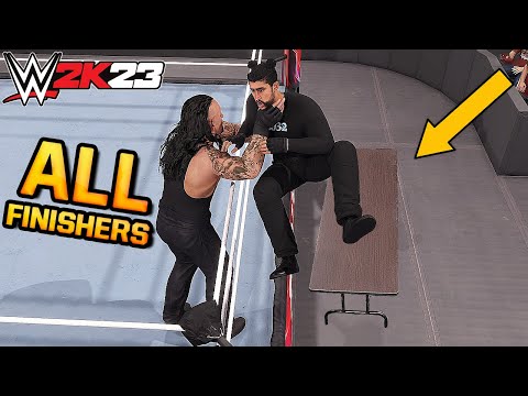Видео: Все финишеры Королевской битвы WWE 2K23