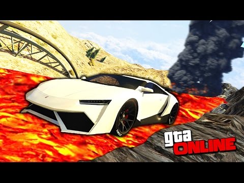 Видео: НЕРЕАЛЬНАЯ ГОНКА ПО ИЗВЕРГАЮЩЕМУСЯ ВУЛКАНУ С ЛАВОЙ В GTA 5 ONLINE