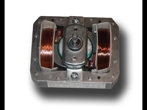 Видео: двигатель с короткозамкнутым витком. смена вращения