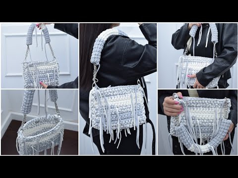 Видео: Trend 2024 Simple crochet bag Easy for beginners Тренд 2024 Простая сумка Вязание крючком