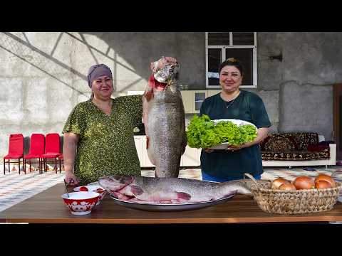 Видео: Поймать гигантскую форель — два вкуснейших рецепта из одной рыбы
