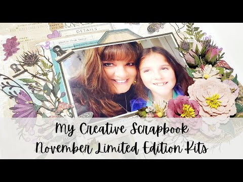 Видео: Собирая повседневные моменты — мои наборы для творческого скрапбукинга, ограниченный выпуск, ноябрь