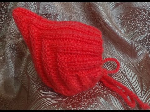 Видео: Детская шапочка спицами ЭЛЬФ. Baby hat knitting ELF