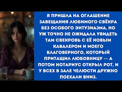 Видео: Я пришла на оглашение завещания любимого свёкра без энтузиазма, но не ожидала увидеть свекровь ...