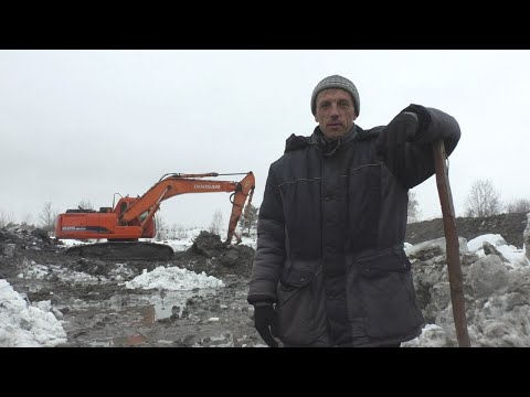 Видео: Очистка деревенского пруда: снова на Карьере - 1 часть