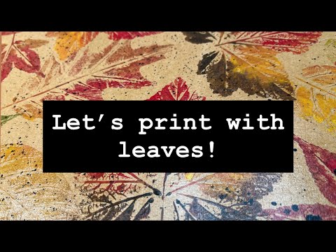 Видео: СВЕЖИЕ ЛИСТЬЯ и старая упаковка создают потрясающие сезонные принты – #junkjournalideas