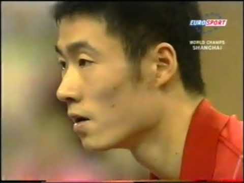 Видео: Liqin Wang (CHN) vs Oh Sang Eun (KOR). WTTC 2005. С русским комментарием. Полуфинал.