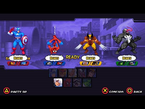 Видео: Полная демоверсия игры Marvel Cosmic Invasion для ПК (локальный кооператив для 4 игроков)