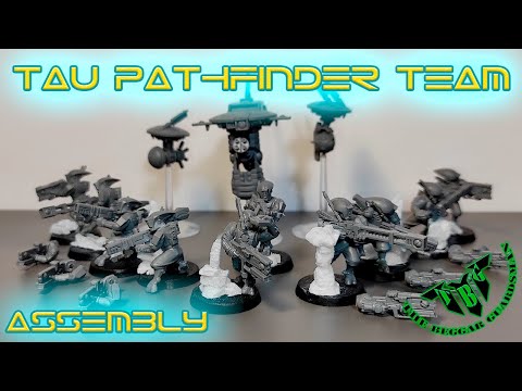 Видео: TAU EMPIRE PATHFINDER TEAM Сборка, плюс оформление подставок...