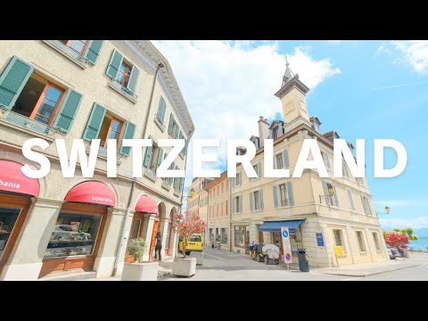 Видео: Ньон, Швейцария 🇨🇭 | Очаровательный город у озера с красочными домами | Соло тревел влог