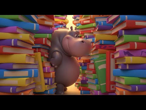 Видео: Бегемот, который спрятался в библиотеке 🦛📚 | Забавная история для детей