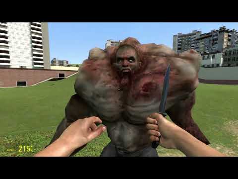 Видео: Garry's Mod Битва с 1 зомби танком
