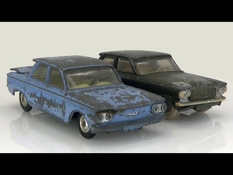 Видео: Corgi против Lone Star. Реставрация моделей Chevrolet Corviar 1960-х годов.