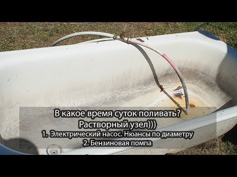 Видео: В какое время суток поливать? Долгожданный растворный узел)