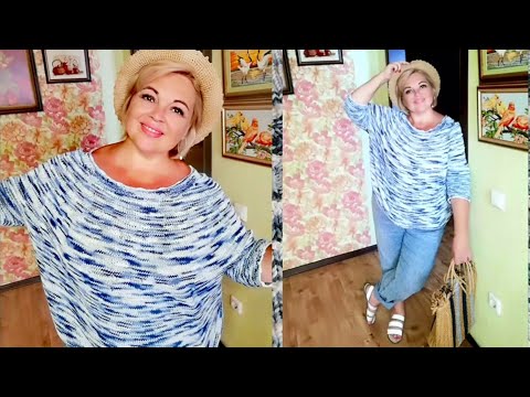 Видео: Джемпер МОРЕ, НЕБО, ОБЛАКА. Коротко о том, как вязала🧶 #татьянакильмяшкина #вяжупросто