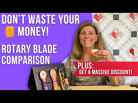 Видео: Сравнение лезвий дисковых ножей для квилтинга