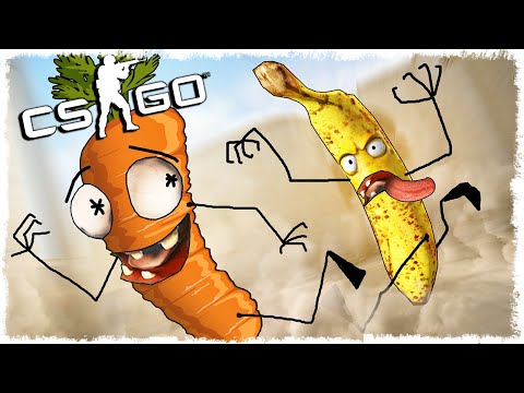 Видео: ТРОЛЛЬ МОРКОВКА vs БАНАН МАНЬЯК В CS:GO!!!