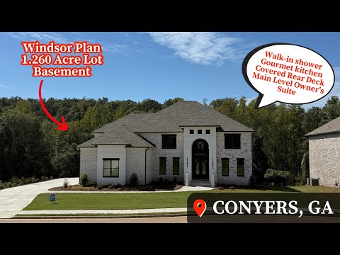 Видео: Жизнь в Коньерсе, Джорджия | Праймери-он-Мэйн | Редкая находка | Обзор дома | План Виндзора | Нов...