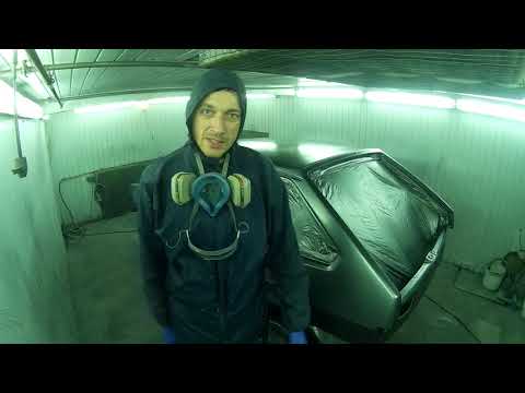 Видео: Покраска металликом ВАЗ 2109. Растекается ли акриловый лак MOBIHEL AS 2:1?