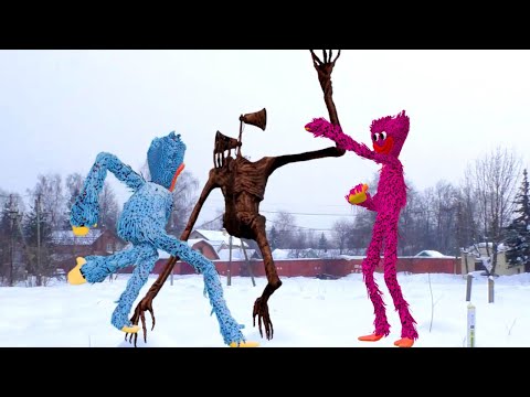 Видео: Сиреноголовый против Хагги Вагги и Киси Миси