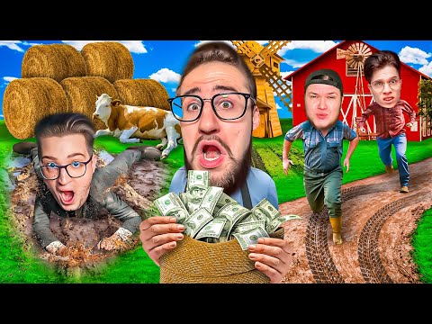 Видео: ЭТО САМЫЕ ЭПИЧНЫЕ САЛКИ НА ФЕРМЕ! 3 БЕГУНА vs 1 ВОДА! ДОГОНИ ВСЕХ и ПОЛУЧИ 5.000.000$! (GTA 5 RP)