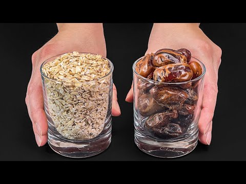 Видео: У вас есть овсянка и финики? Приготовьте этот невероятно вкусный десерт за 5 минут!