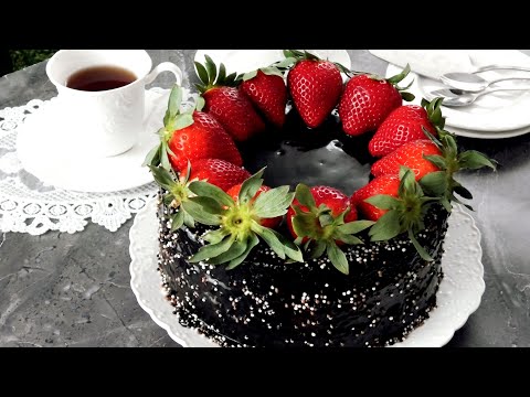 Видео: Шоколадный праздничный торт 🎂