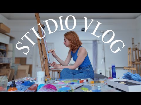 Видео: Видеоблог студии художника 🌱 Абстрактное искусство