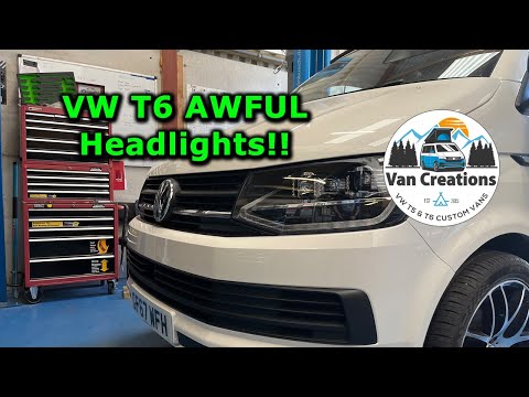 Видео: Как установить светодиодные фары THQ V3 для VW T6 — Часть 1 — Лампочки