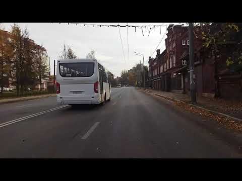 Видео: Троллейбус, 1-й маршрут (целиком). Ярославль. Вид из кабины.