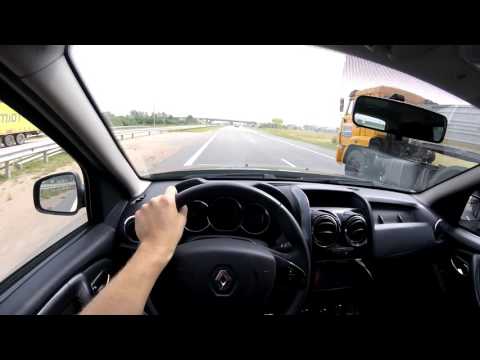 Видео: Renault Duster Diesel - выжимаем максималку по трассе